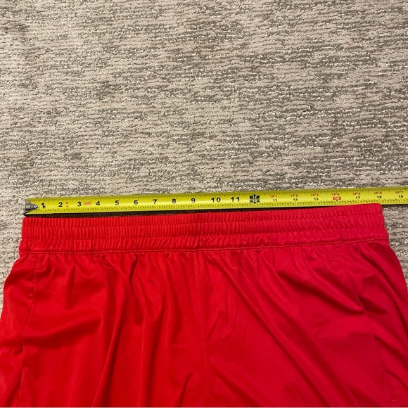 Adidas Climalite Big Logo Basketball Shorts Men's Size 2XL Red Athletic Pockets - Picture 5 of 8